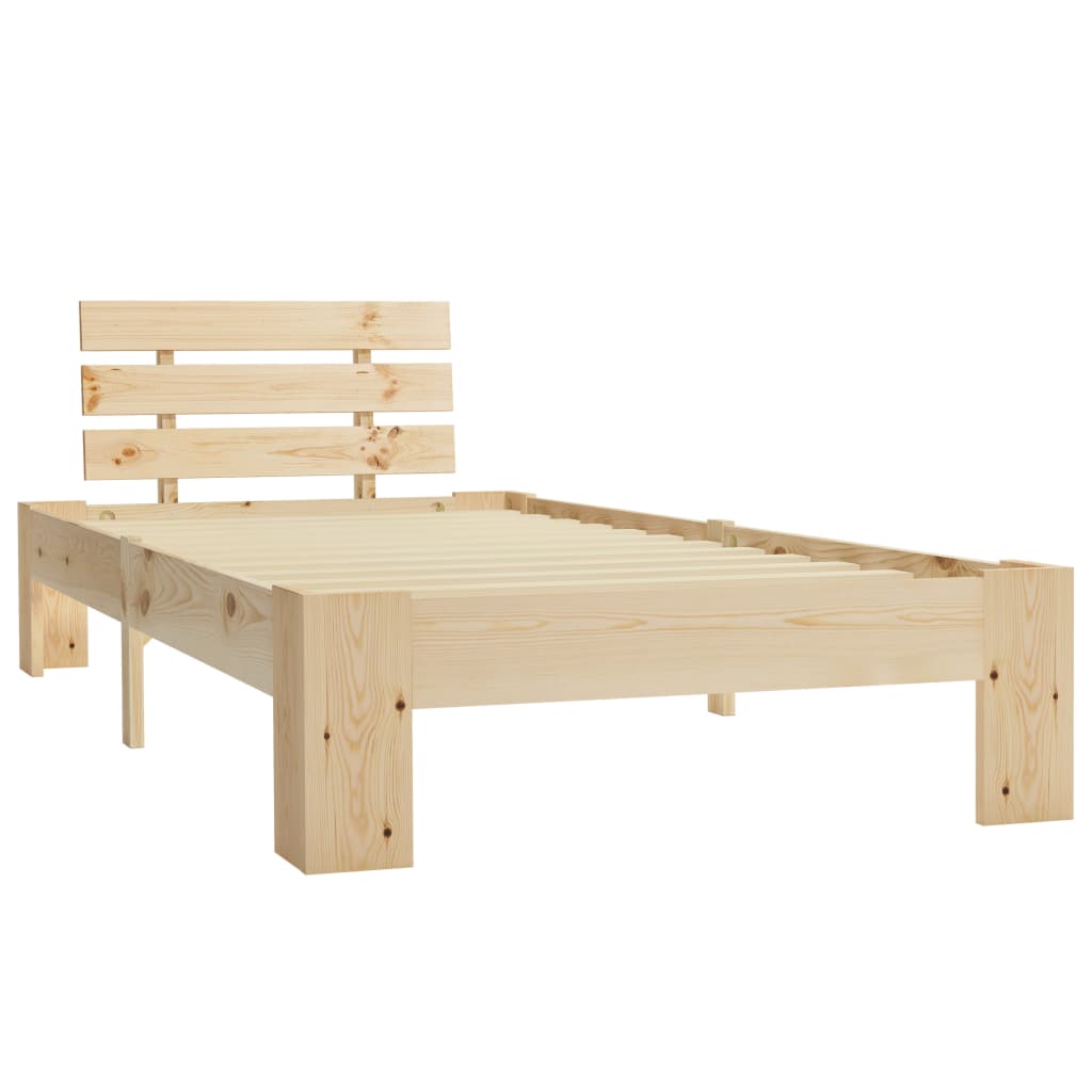 Bedframe massief grenenhout 100x200 cm is nu te koop bij PeponiXL, paradijselijk wonen!