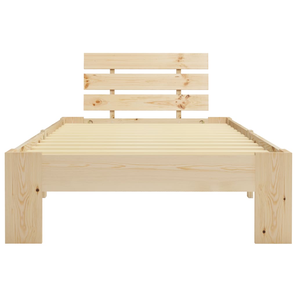 Bedframe massief grenenhout 100x200 cm is nu te koop bij PeponiXL, paradijselijk wonen!