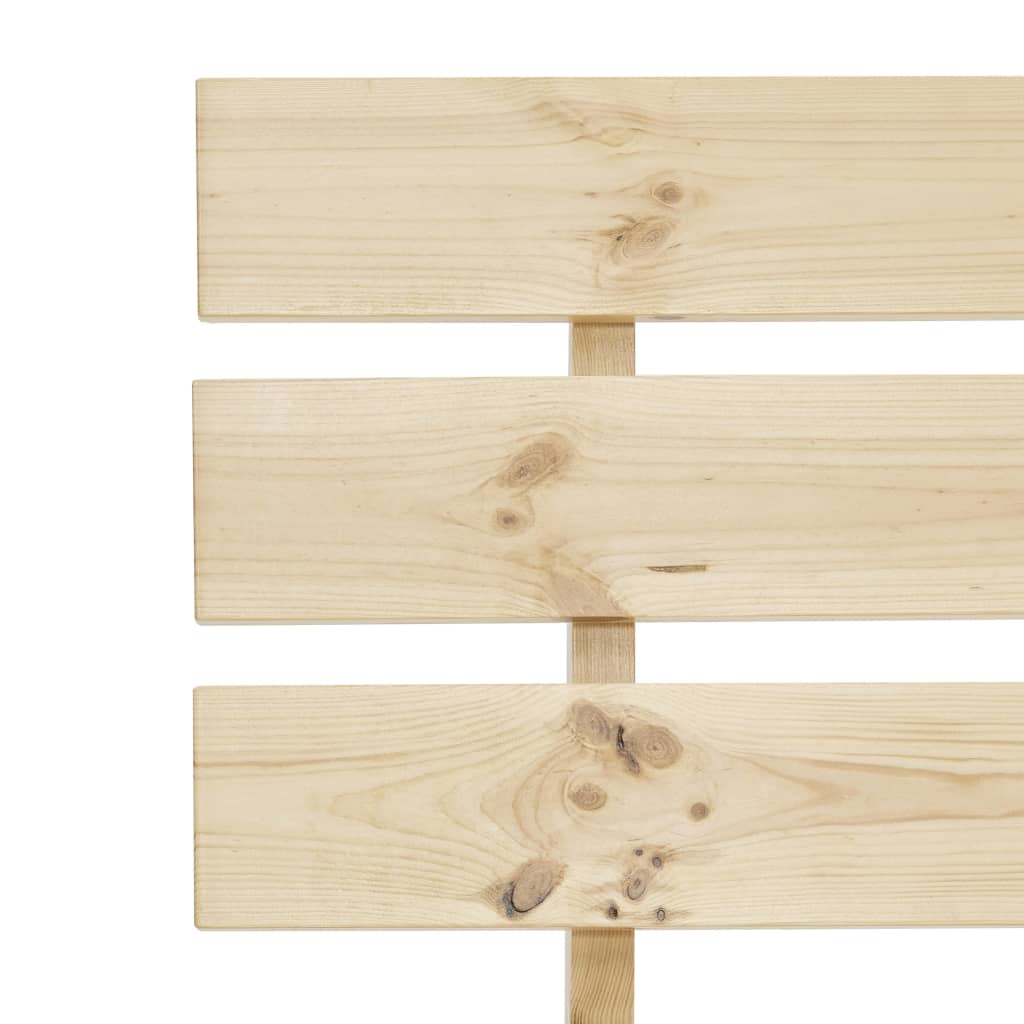 Bedframe met hoofdbord massief grenenhout wit 140x200 cm is nu te koop bij PeponiXL, paradijselijk wonen!