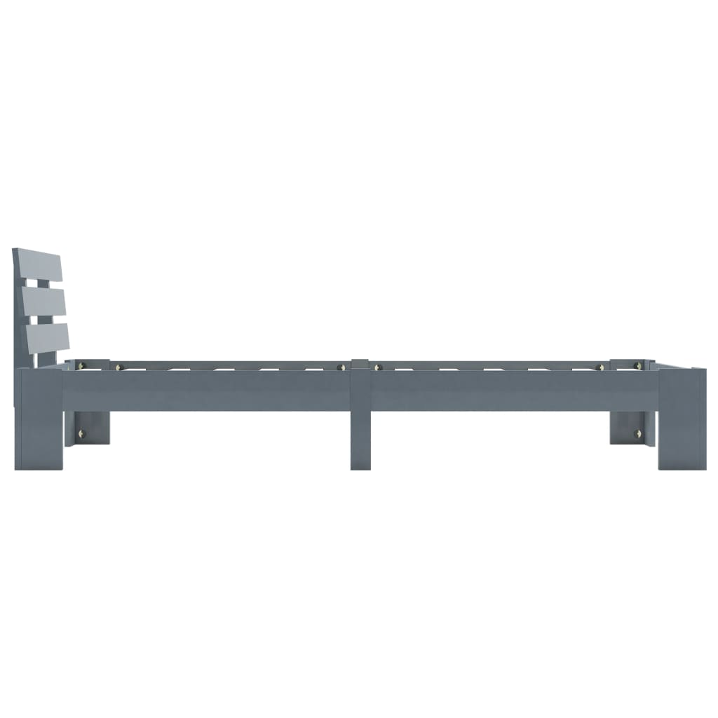 Bedframe massief grenenhout grijs 90x200 cm is nu te koop bij PeponiXL, paradijselijk wonen!
