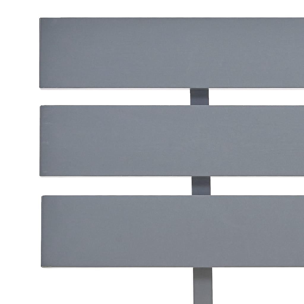Bedframe met hoofdbord massief grenenhout grijs 160x200 cm is nu te koop bij PeponiXL, paradijselijk wonen!