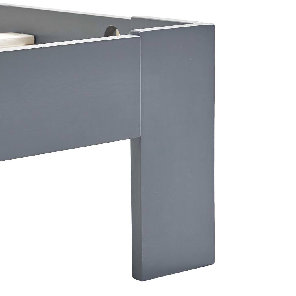 Bedframe massief grenenhout grijs 180x200 cm is nu te koop bij PeponiXL, paradijselijk wonen!