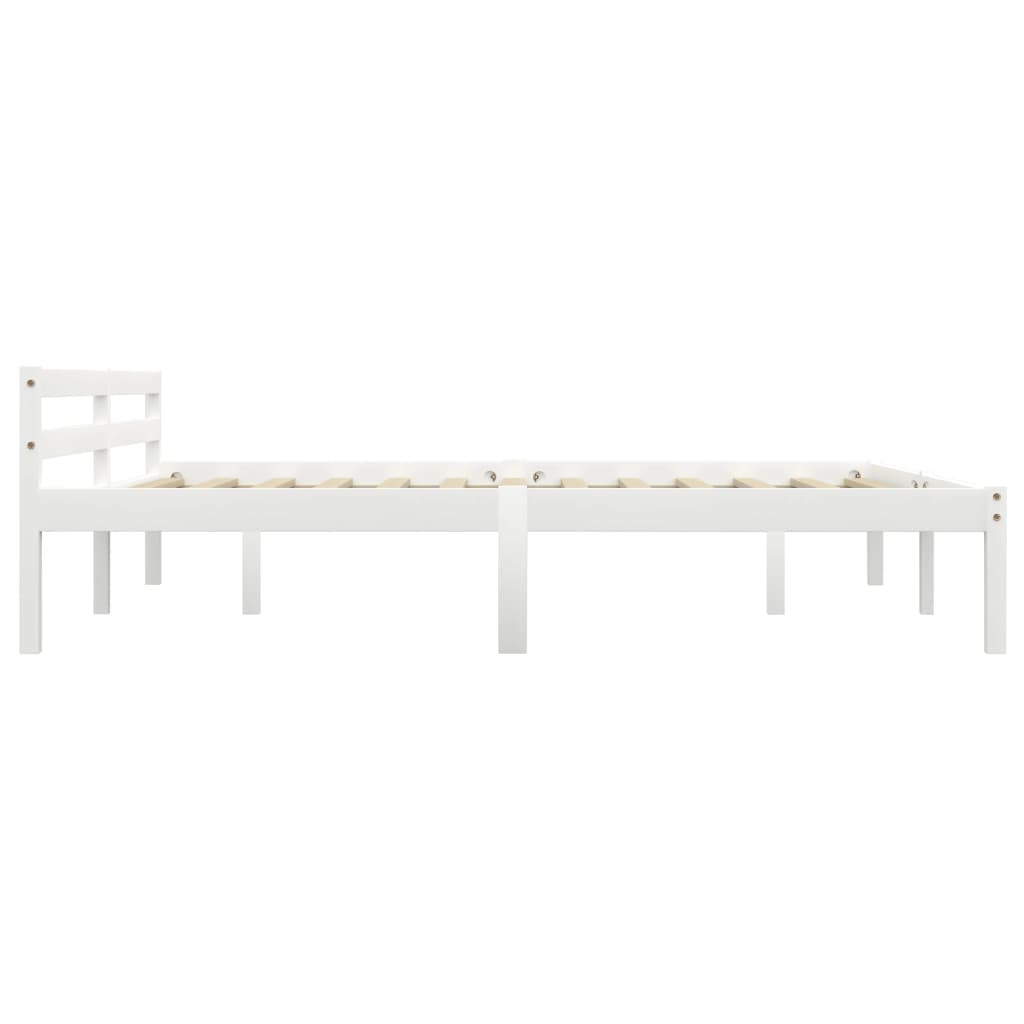 Bedframe massief grenenhout wit 180x200 cm is nu te koop bij PeponiXL, paradijselijk wonen!