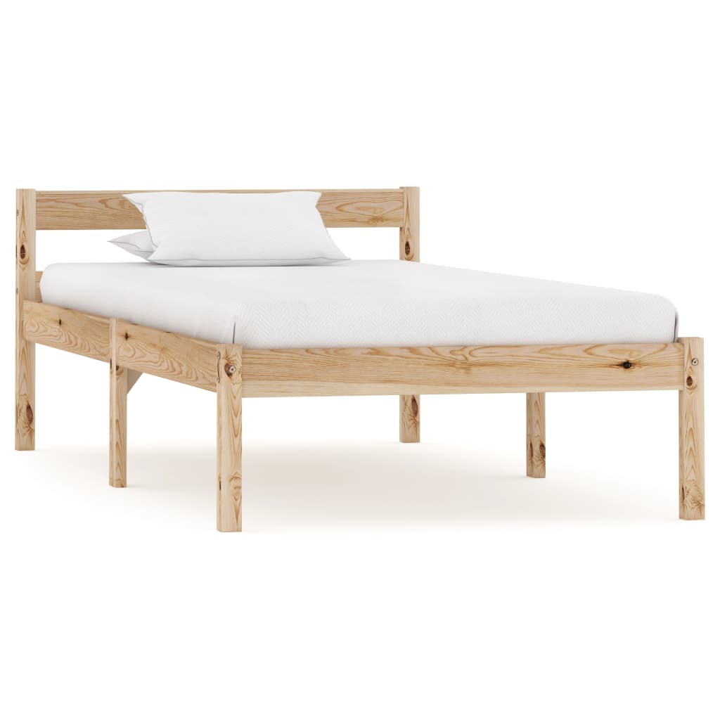 Bedframe massief grenenhout 100x200 cm is nu te koop bij PeponiXL, paradijselijk wonen!