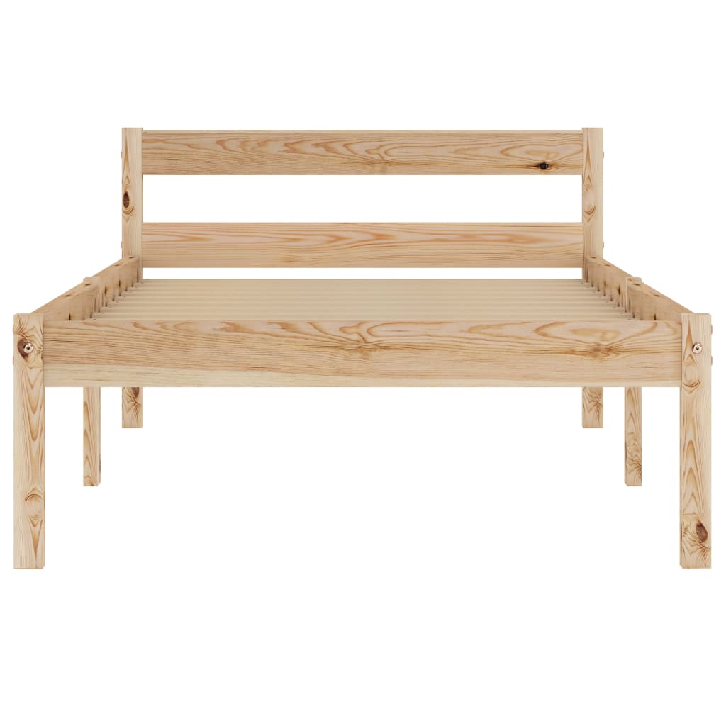 Bedframe massief grenenhout 100x200 cm is nu te koop bij PeponiXL, paradijselijk wonen!