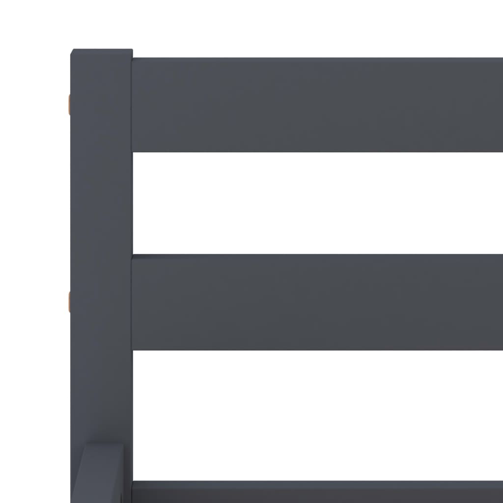 Bedframe massief grenenhout grijs 120x200 cm is nu te koop bij PeponiXL, paradijselijk wonen!