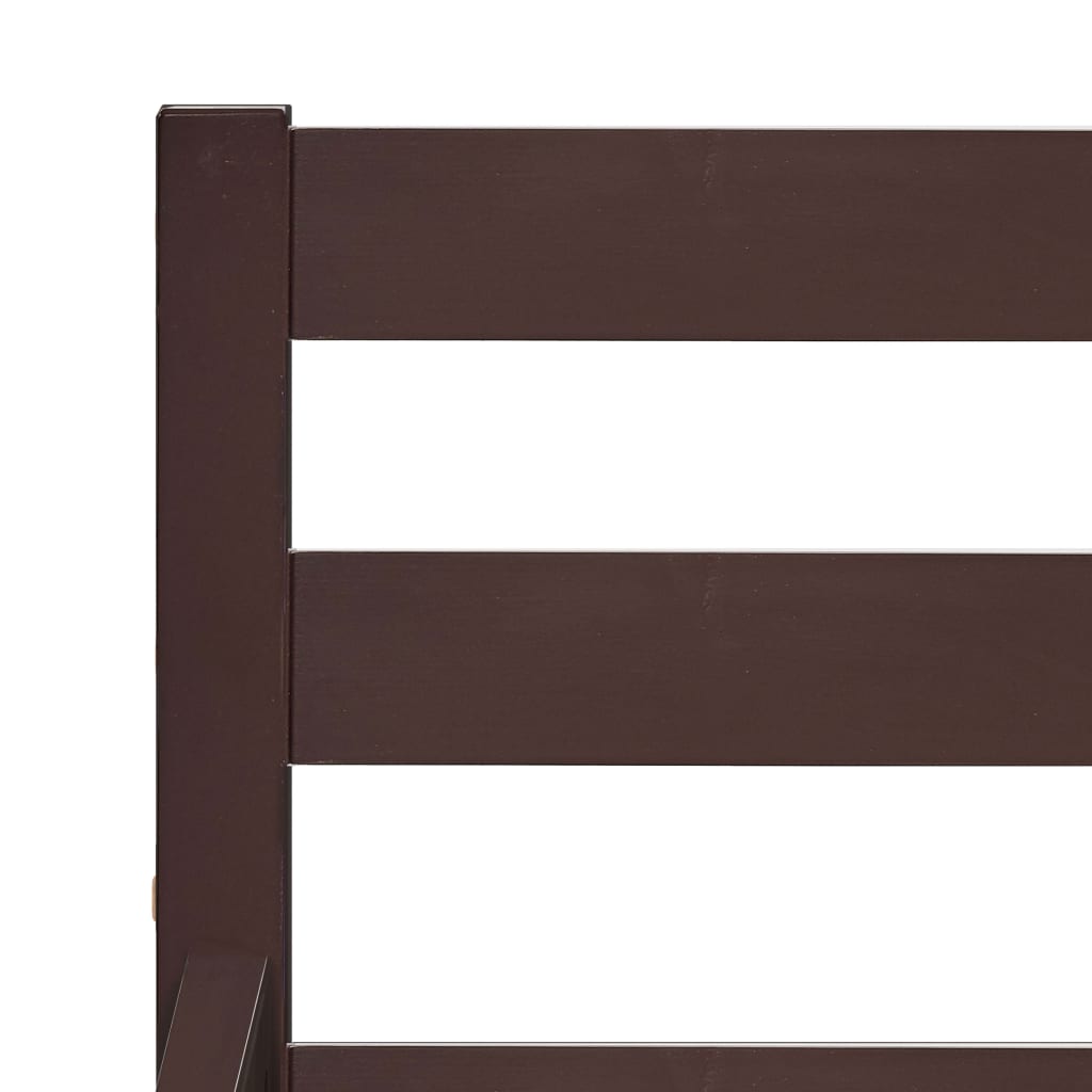 Bedframe massief grenenhout donkerbruin 120x200 cm is nu te koop bij PeponiXL, paradijselijk wonen!