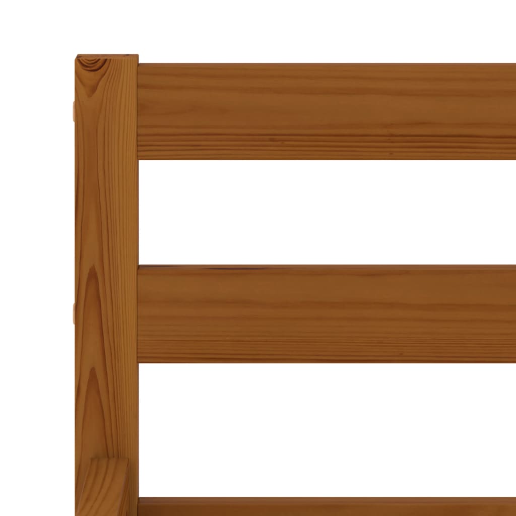 Bedframe massief grenenhout honingbruin 120x200 cm is nu te koop bij PeponiXL, paradijselijk wonen!