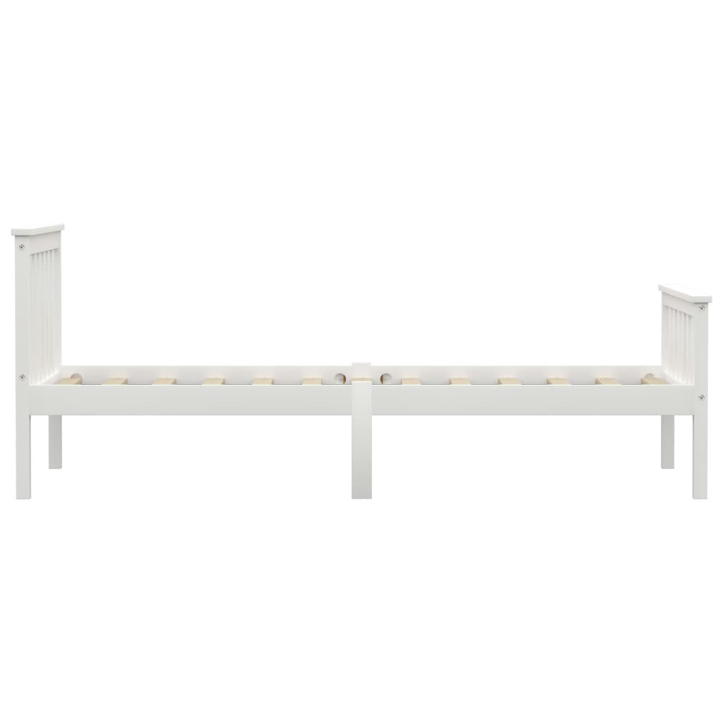 Bedframe massief grenenhout wit 100x200 cm is nu te koop bij PeponiXL, paradijselijk wonen!