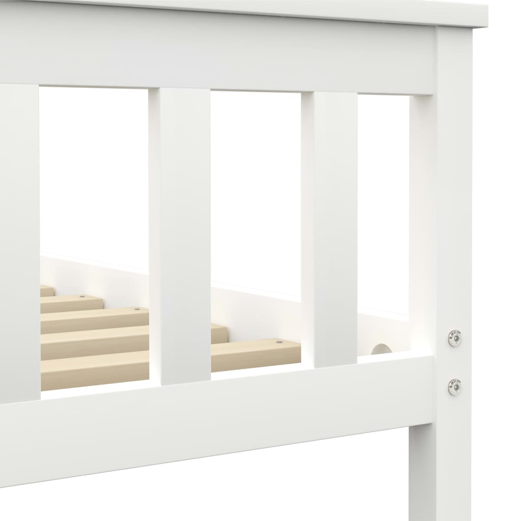 Bedframe massief grenenhout wit 100x200 cm is nu te koop bij PeponiXL, paradijselijk wonen!