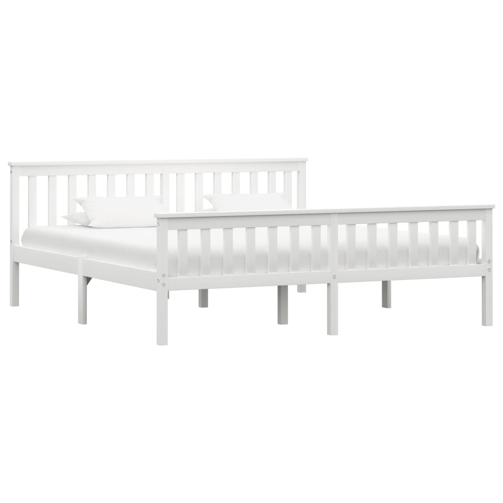 Bedframe massief grenenhout wit 180x200 cm is nu te koop bij PeponiXL, paradijselijk wonen!