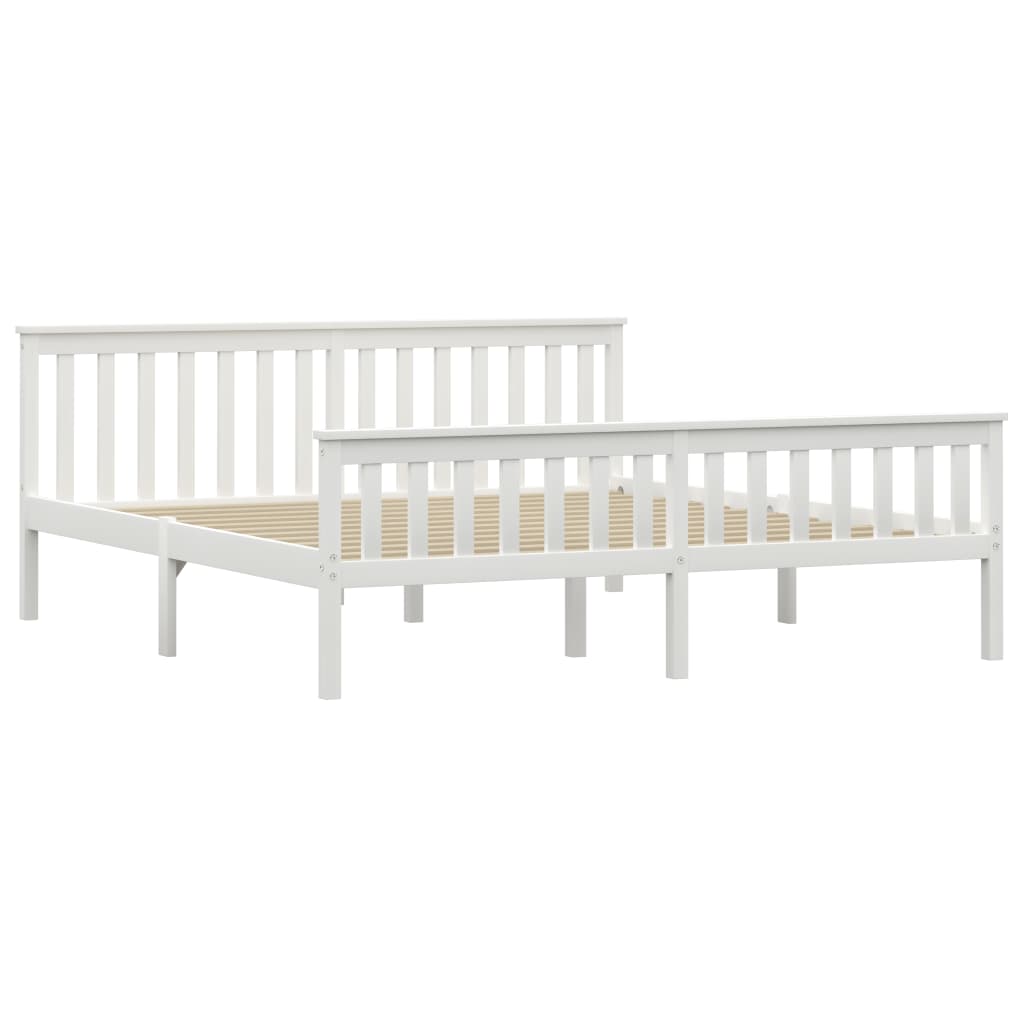 Bedframe massief grenenhout wit 180x200 cm is nu te koop bij PeponiXL, paradijselijk wonen!