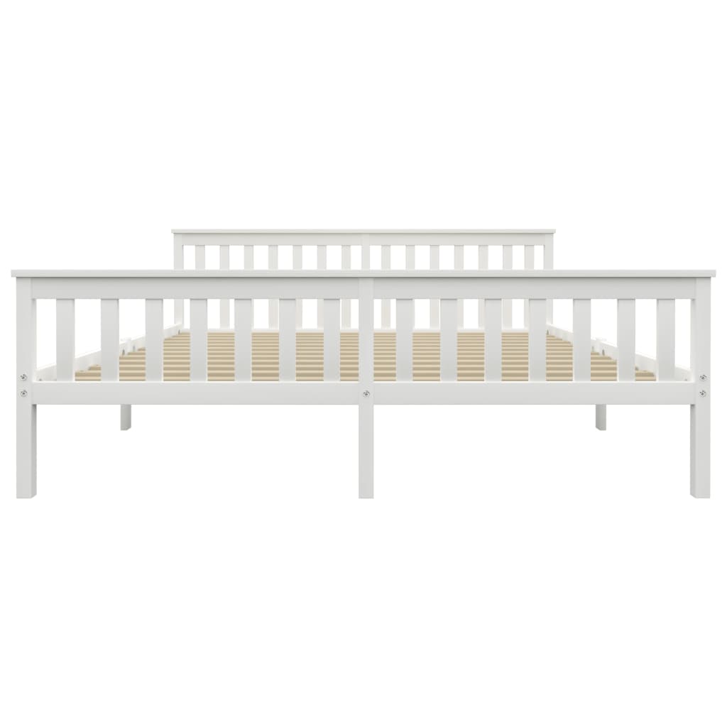 Bedframe massief grenenhout wit 180x200 cm is nu te koop bij PeponiXL, paradijselijk wonen!