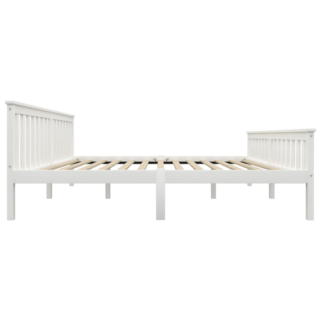 Bedframe massief grenenhout wit 180x200 cm is nu te koop bij PeponiXL, paradijselijk wonen!
