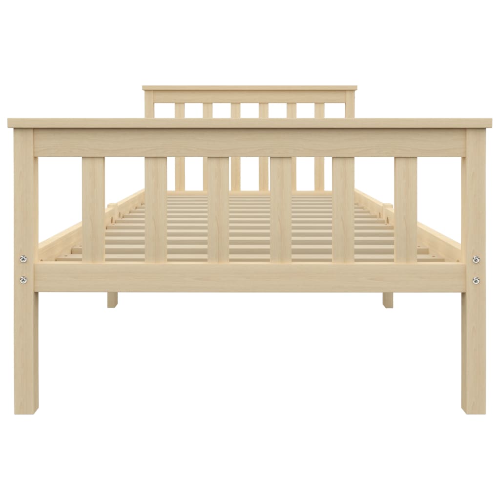 Bedframe massief grenenhout natuurlijk 100x200 cm is nu te koop bij PeponiXL, paradijselijk wonen!