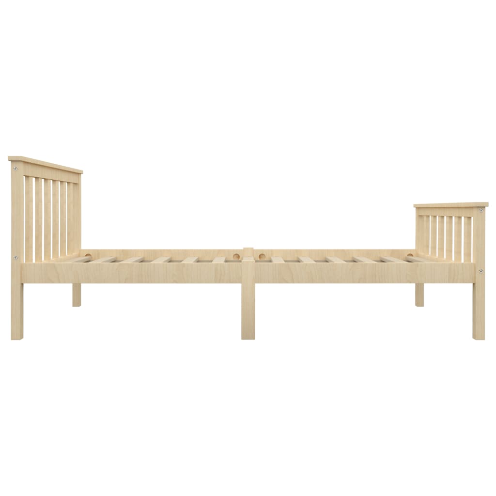 Bedframe massief grenenhout natuurlijk 100x200 cm is nu te koop bij PeponiXL, paradijselijk wonen!