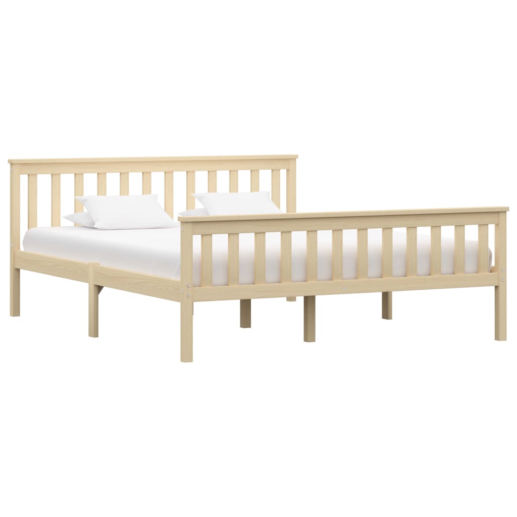 Bedframe massief grenenhout naturel 160x200 cm is nu te koop bij PeponiXL, paradijselijk wonen!