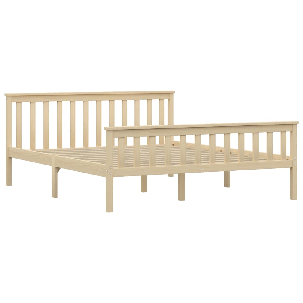 Bedframe massief grenenhout naturel 160x200 cm is nu te koop bij PeponiXL, paradijselijk wonen!