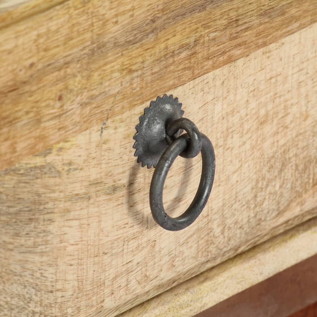 Nachtkastje 40x30x52 cm massief ruw mangohout is nu te koop bij PeponiXL, paradijselijk wonen!