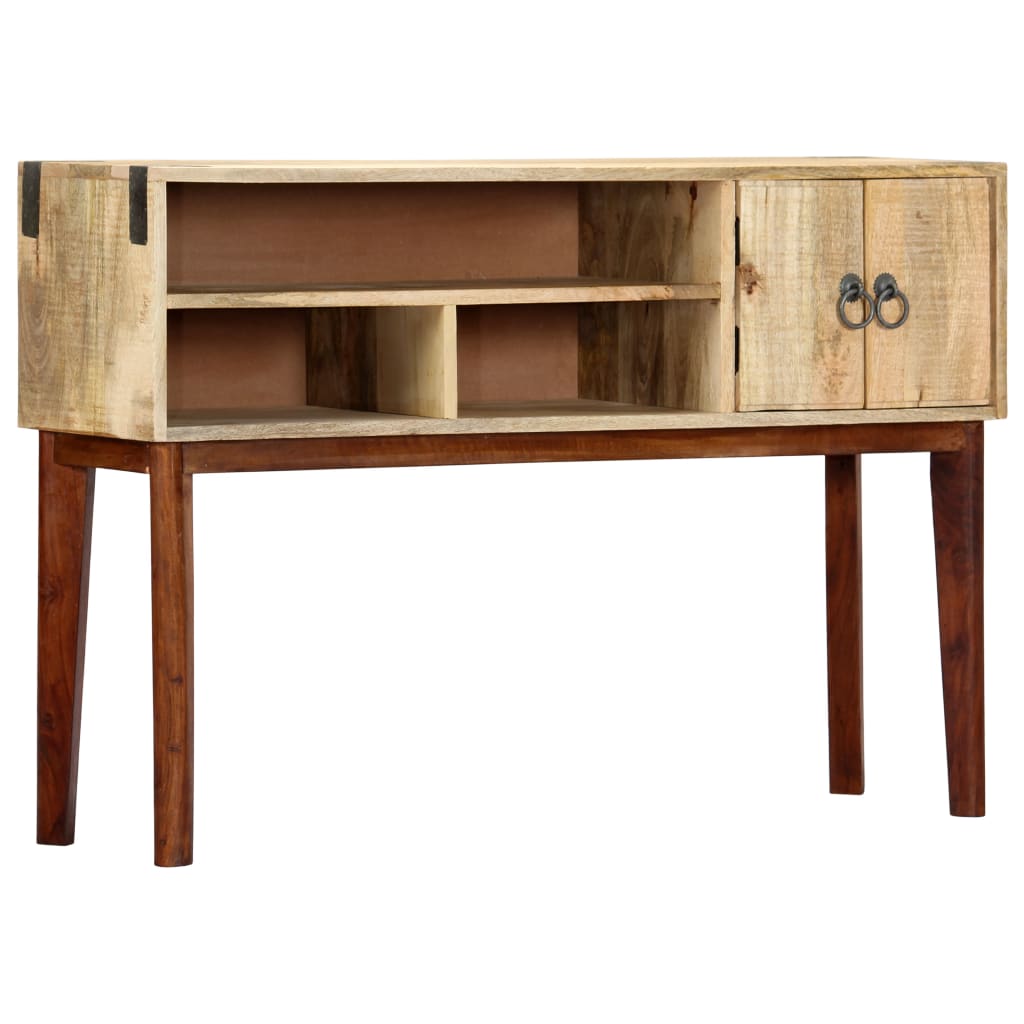 Wandtafel 115x30x76 cm massief ruw mangohout is nu te koop bij PeponiXL, paradijselijk wonen!