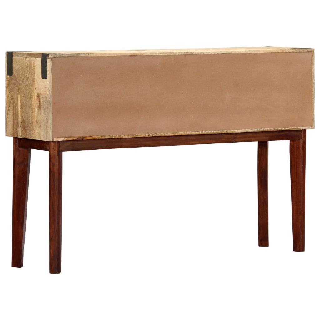 Wandtafel 115x30x76 cm massief ruw mangohout is nu te koop bij PeponiXL, paradijselijk wonen!