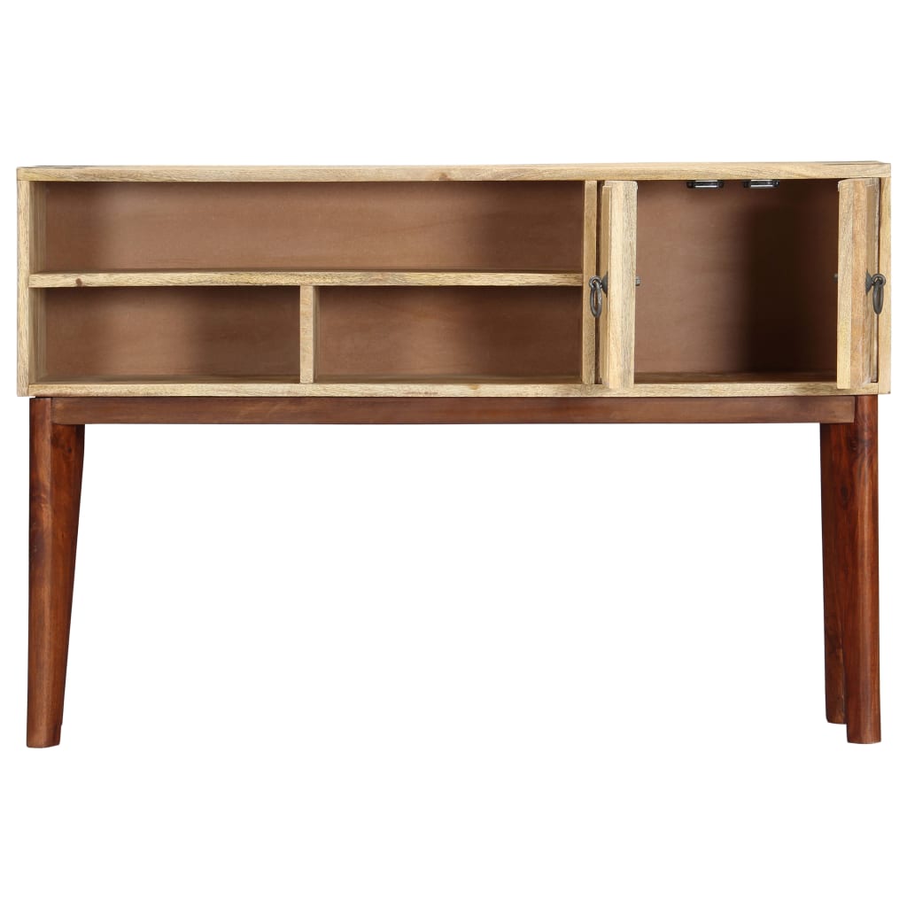 Wandtafel 115x30x76 cm massief ruw mangohout is nu te koop bij PeponiXL, paradijselijk wonen!