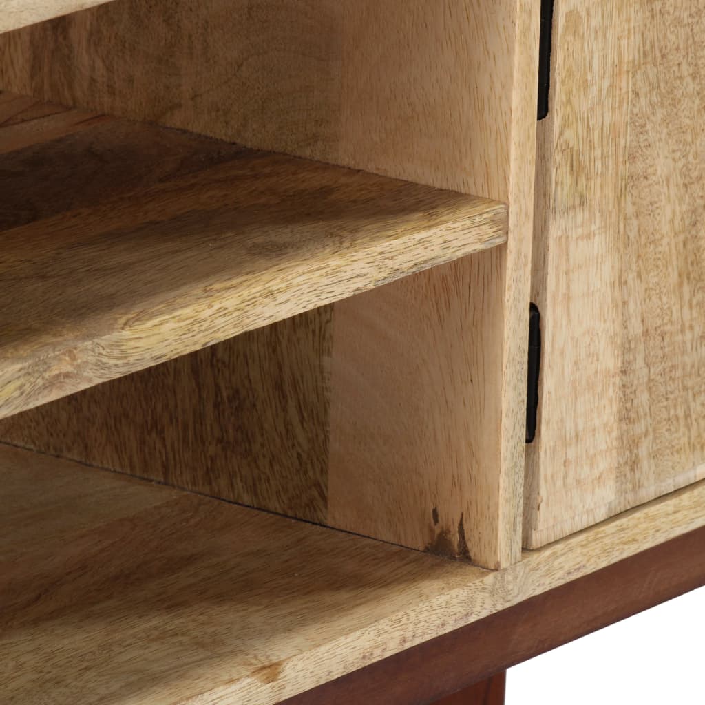 Wandtafel 115x30x76 cm massief ruw mangohout is nu te koop bij PeponiXL, paradijselijk wonen!