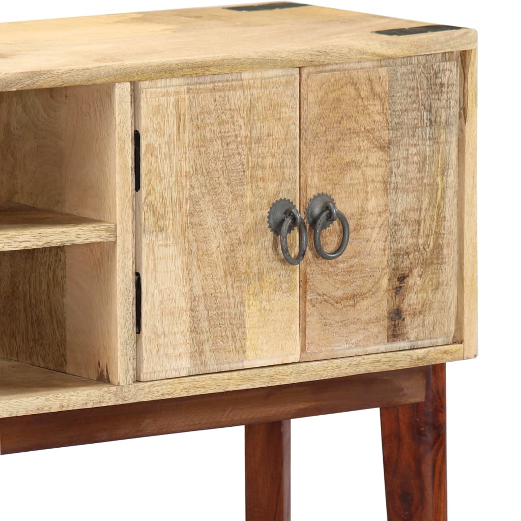 Wandtafel 115x30x76 cm massief ruw mangohout is nu te koop bij PeponiXL, paradijselijk wonen!