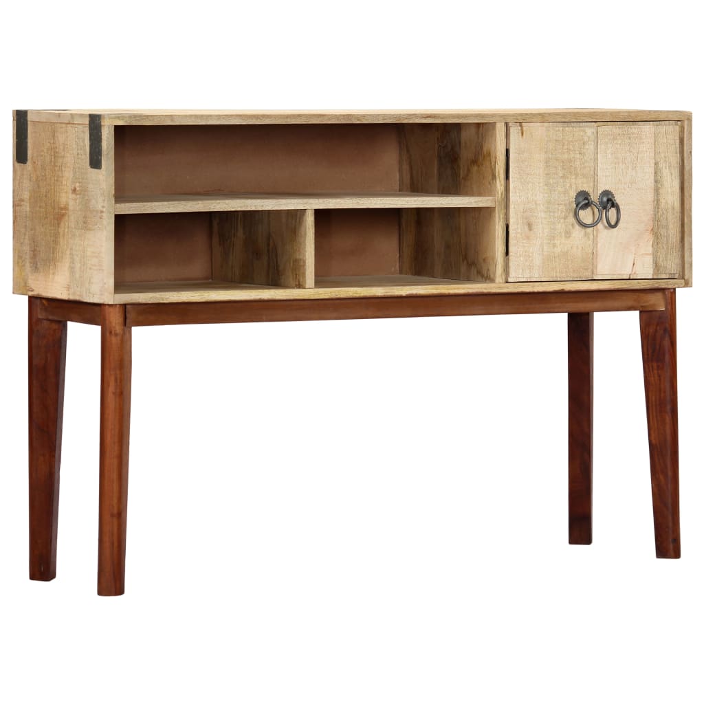 Wandtafel 115x30x76 cm massief ruw mangohout is nu te koop bij PeponiXL, paradijselijk wonen!