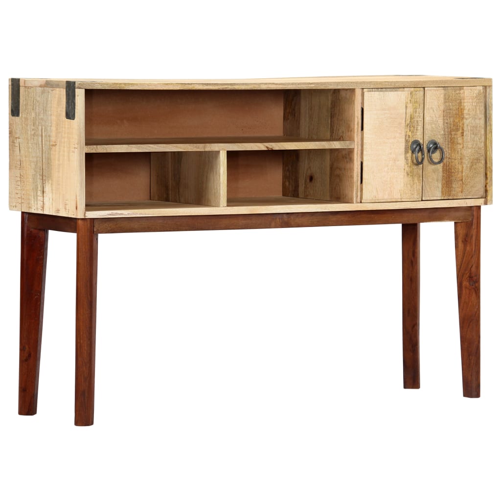 Wandtafel 115x30x76 cm massief ruw mangohout is nu te koop bij PeponiXL, paradijselijk wonen!