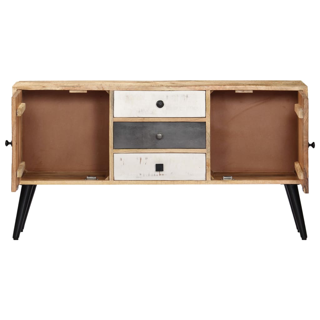 Dressoir 118x30x62 cm massief mangohout is nu te koop bij PeponiXL, paradijselijk wonen!