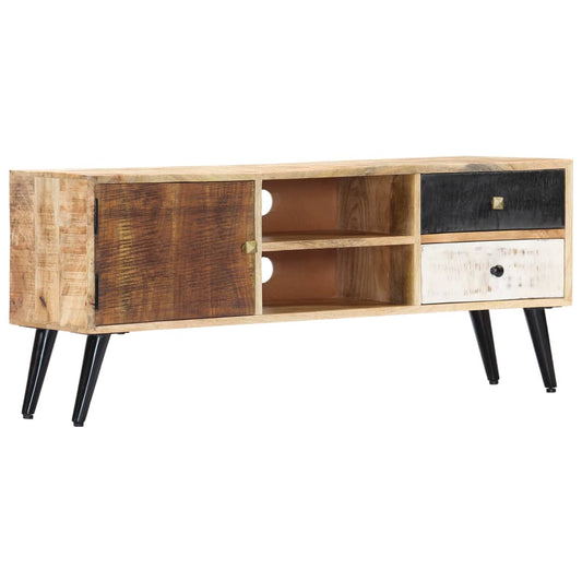 Tv-meubel 115x30x47 cm massief mangohout is nu te koop bij PeponiXL, paradijselijk wonen!