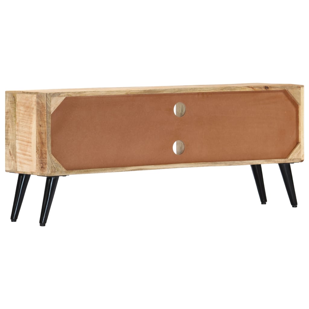 Tv-meubel 115x30x47 cm massief mangohout is nu te koop bij PeponiXL, paradijselijk wonen!