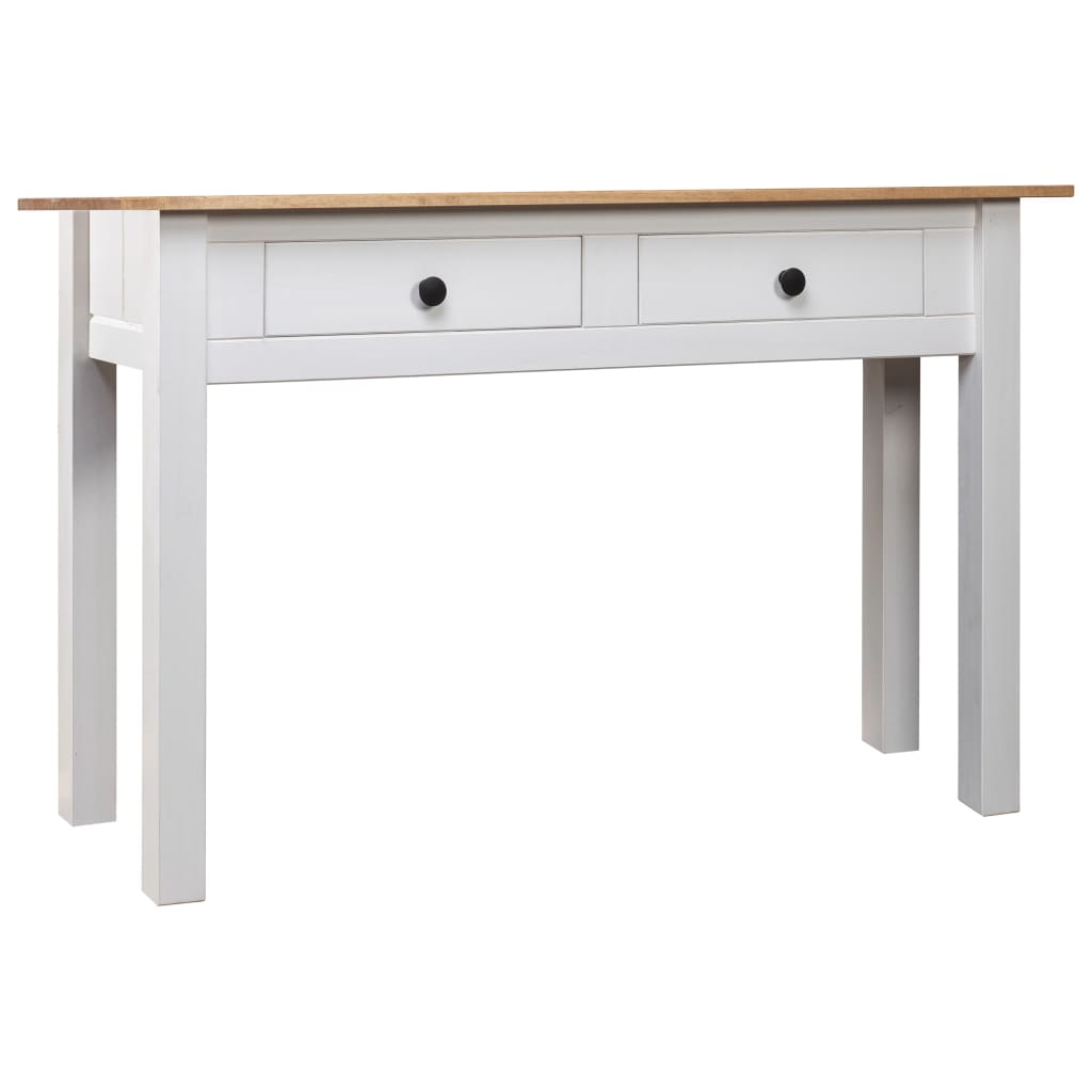 Wandtafel Panama Range 110x40x72 cm massief grenenhout wit is nu te koop bij PeponiXL, paradijselijk wonen!
