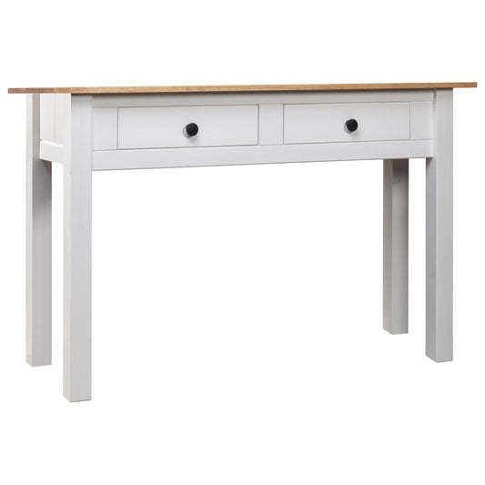 Wandtafel Panama Range 110x40x72 cm massief grenenhout wit is nu te koop bij PeponiXL, paradijselijk wonen!