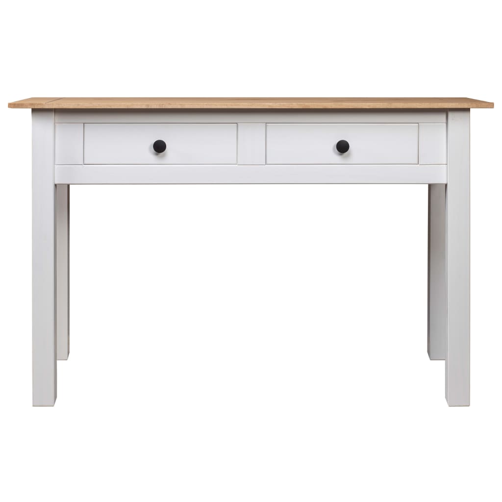 Wandtafel Panama Range 110x40x72 cm massief grenenhout wit is nu te koop bij PeponiXL, paradijselijk wonen!