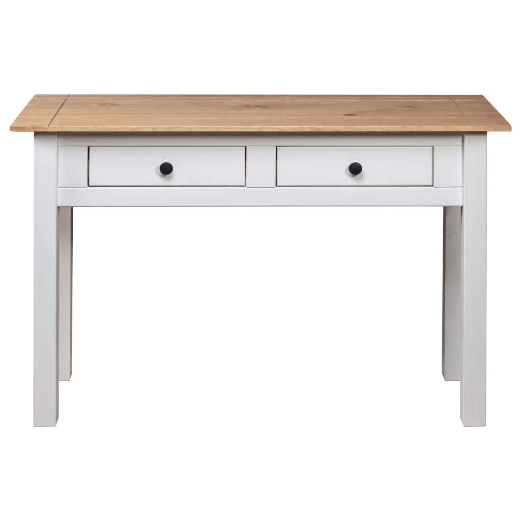 Wandtafel Panama Range 110x40x72 cm massief grenenhout wit is nu te koop bij PeponiXL, paradijselijk wonen!