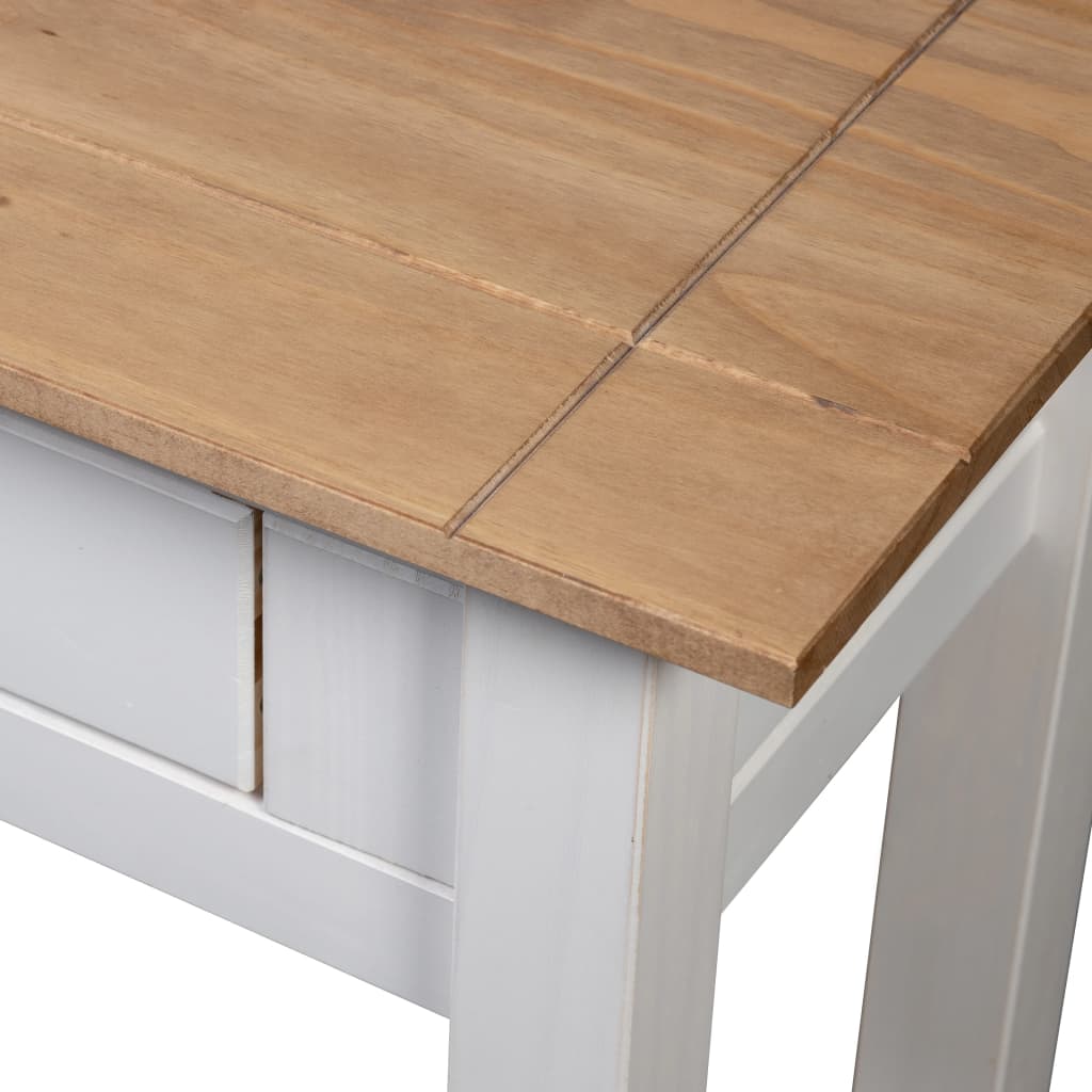 Wandtafel Panama Range 110x40x72 cm massief grenenhout wit is nu te koop bij PeponiXL, paradijselijk wonen!