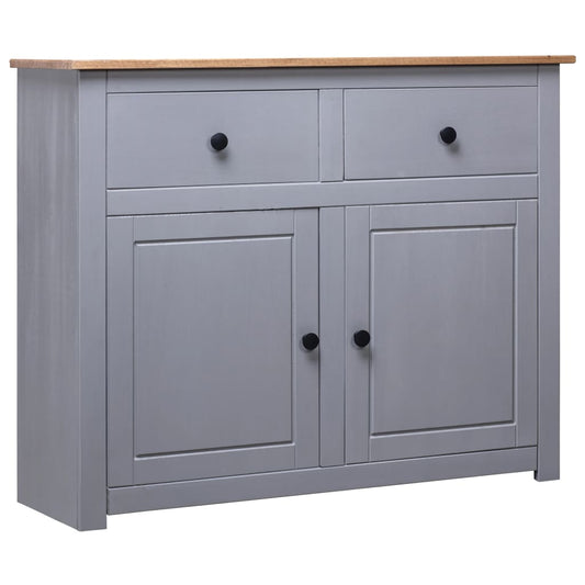 Dressoir Panama Range 93x40x80 cm massief grenenhout grijs is nu te koop bij PeponiXL, paradijselijk wonen!