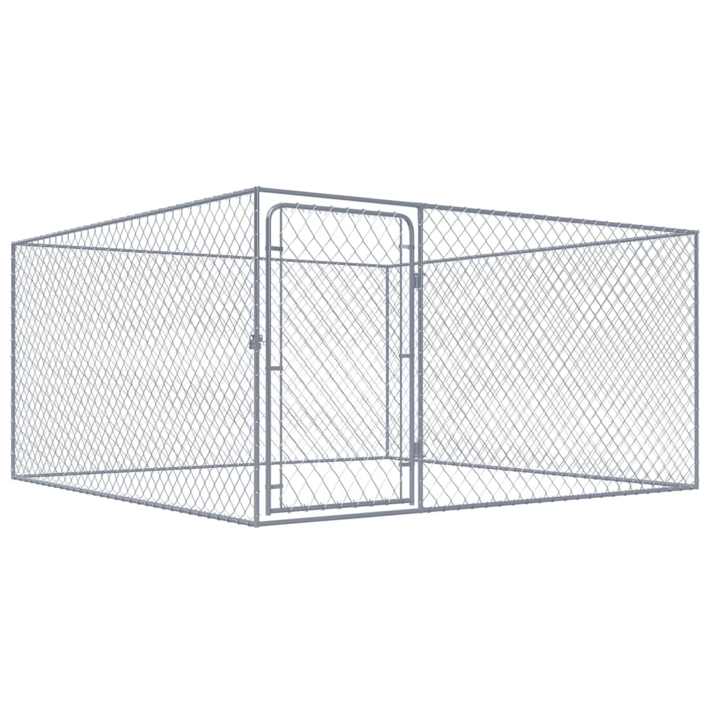 Hondenkennel voor buiten 2x2x1 m gegalvaniseerd staal is nu te koop bij PeponiXL, paradijselijk wonen!