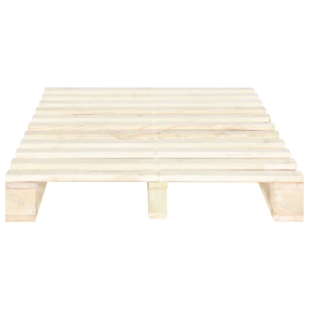 Bedframe pallet massief grenenhout 120x200 cm is nu te koop bij PeponiXL, paradijselijk wonen!