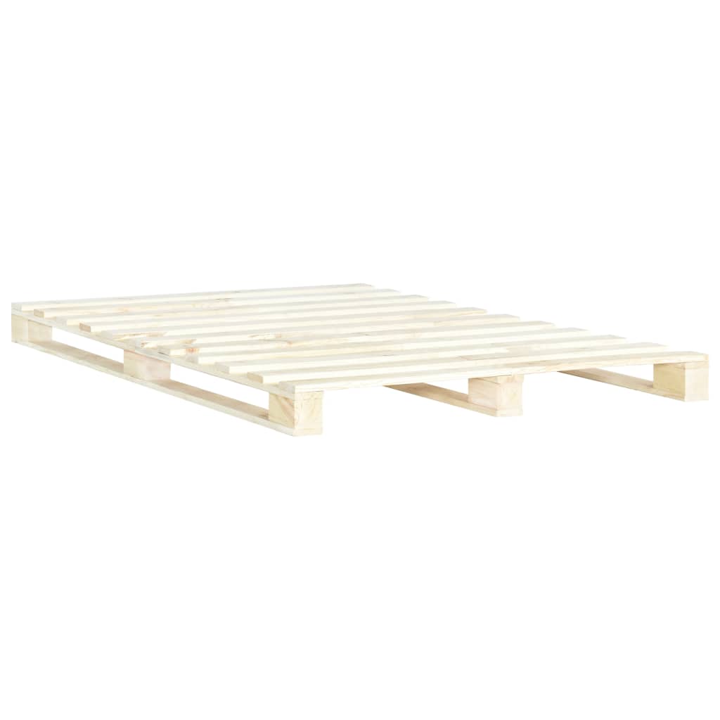 Bedframe pallet massief grenenhout 140x200 cm is nu te koop bij PeponiXL, paradijselijk wonen!