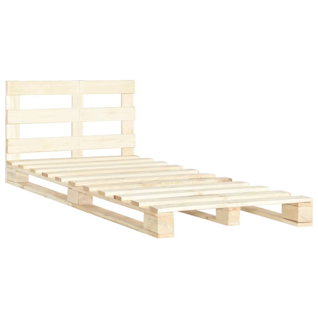 Bedframe pallet massief grenenhout 120x200 cm is nu te koop bij PeponiXL, paradijselijk wonen!