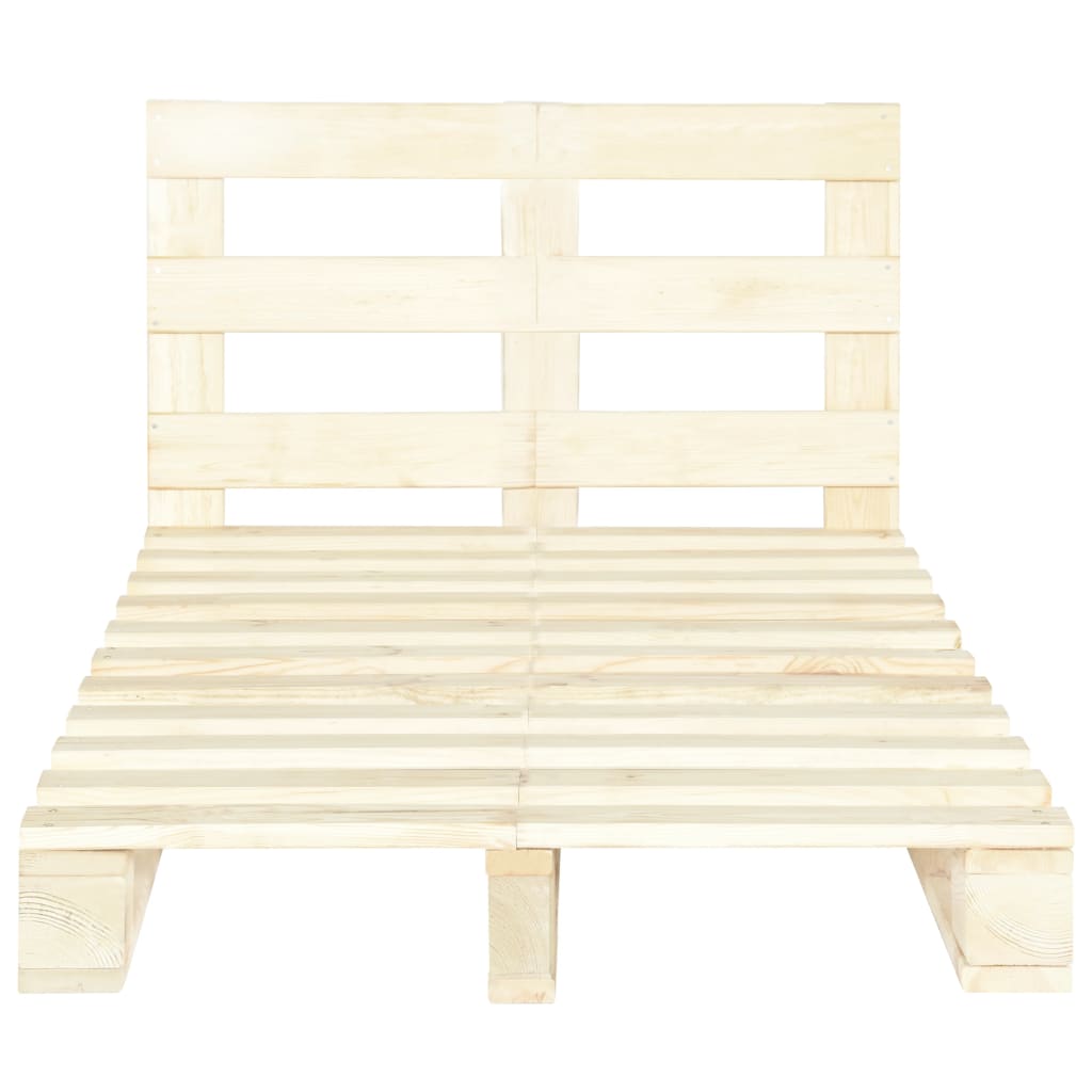 Bedframe pallet massief grenenhout 120x200 cm is nu te koop bij PeponiXL, paradijselijk wonen!