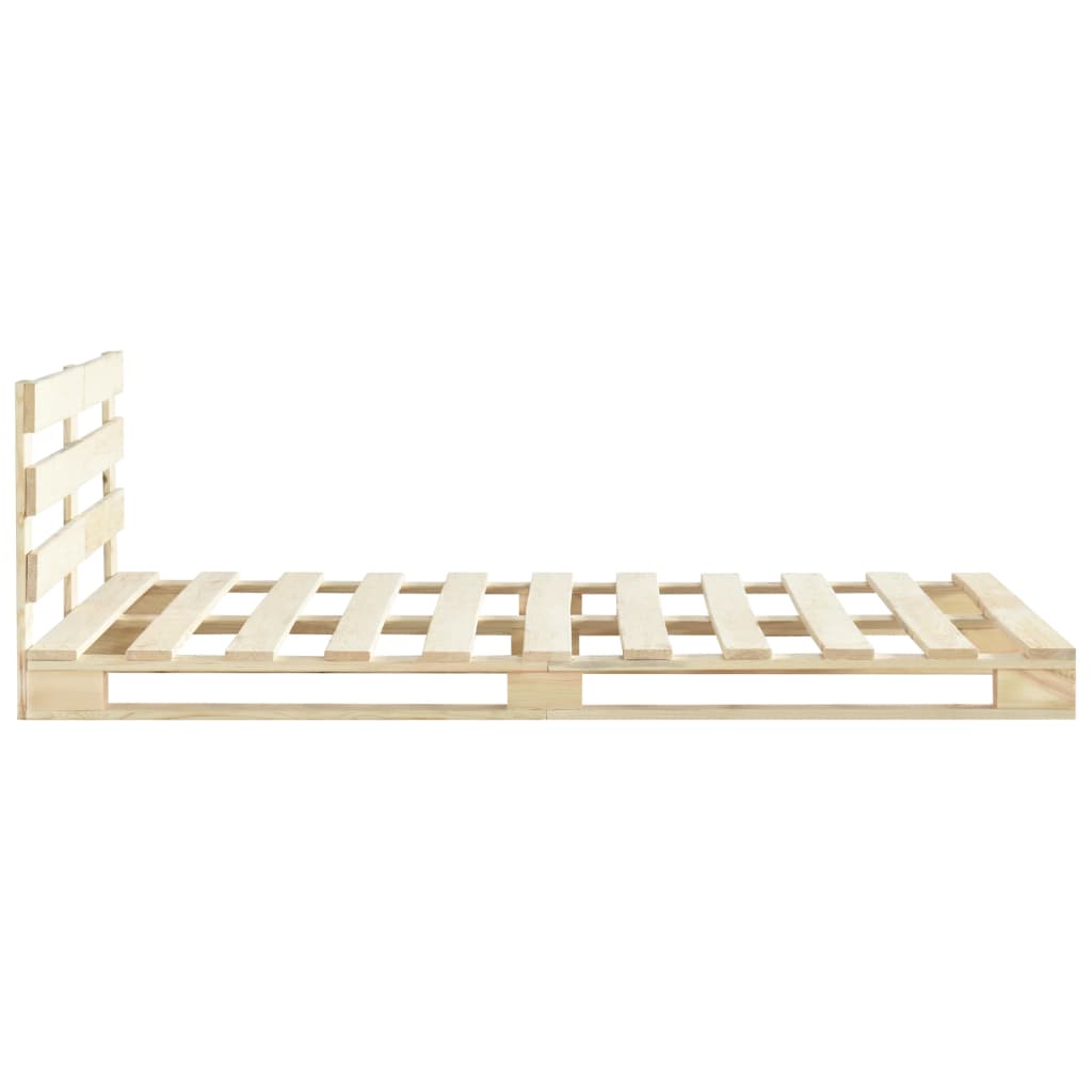 Bedframe pallet massief grenenhout 120x200 cm is nu te koop bij PeponiXL, paradijselijk wonen!