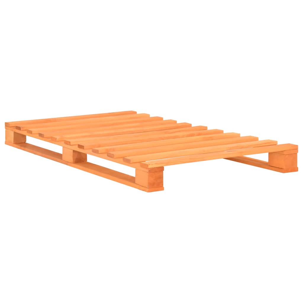 Bedframe pallet massief grenenhout bruin 100x200 cm is nu te koop bij PeponiXL, paradijselijk wonen!