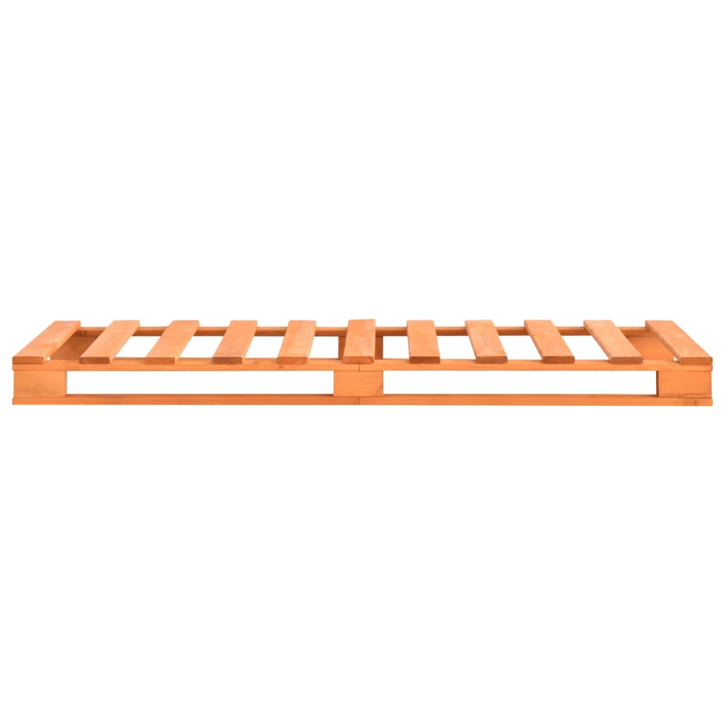 Bedframe pallet massief grenenhout bruin 100x200 cm is nu te koop bij PeponiXL, paradijselijk wonen!