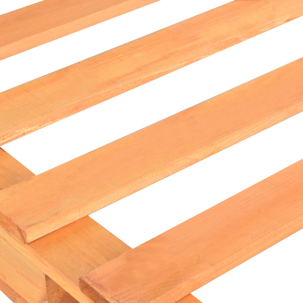 Bedframe pallet massief grenenhout bruin 100x200 cm is nu te koop bij PeponiXL, paradijselijk wonen!