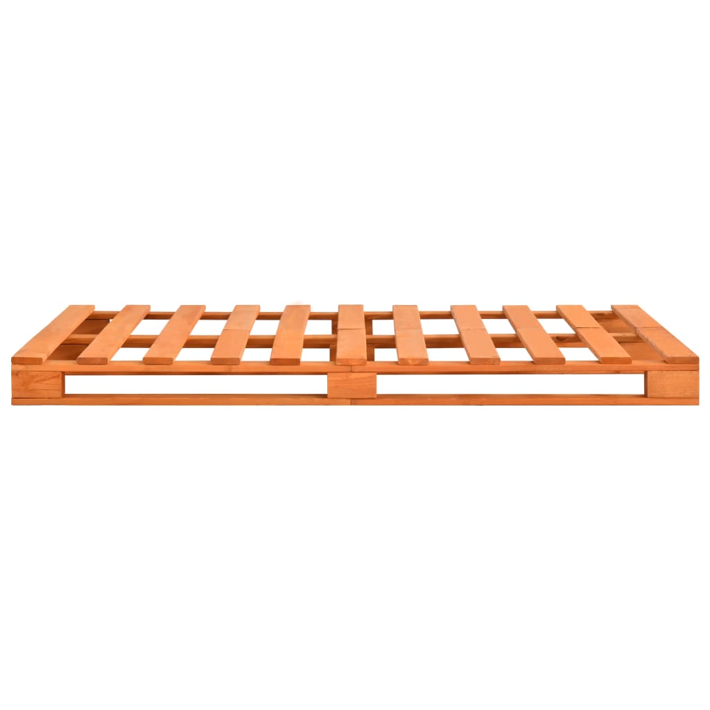 Bedframe pallet massief grenenhout bruin 120x200 cm is nu te koop bij PeponiXL, paradijselijk wonen!