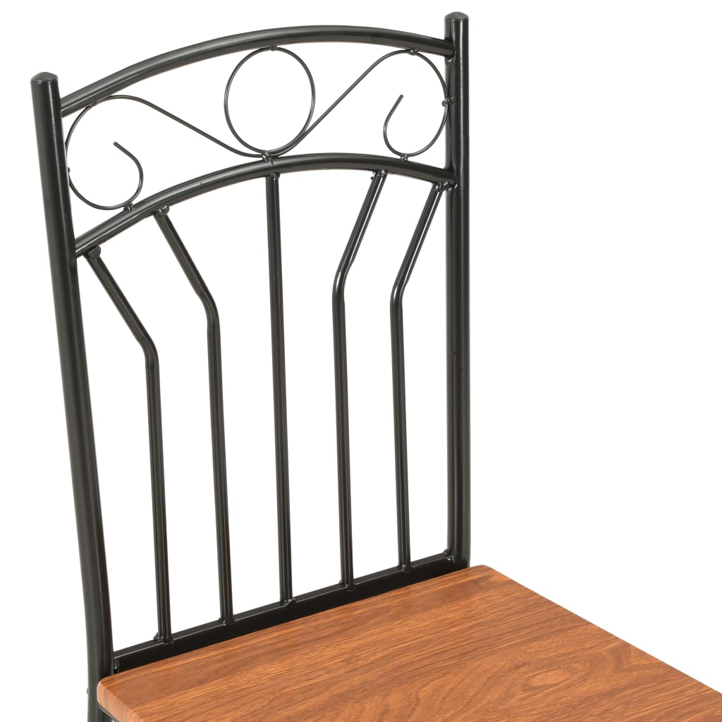 Eetkamerstoelen 6 st MDF bruin is nu te koop bij PeponiXL, paradijselijk wonen!